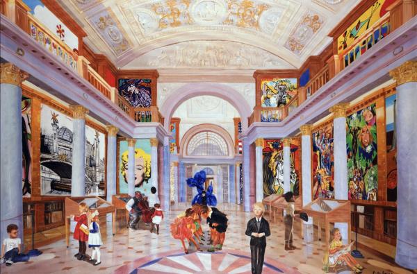 Gully : Keith, Pablo, René, Andy, Jean-Michel and the children meet Picasso, Buffet, Murakami, Combasn-, Warhol, Koons, Basquiat, Klein, Erro, Miro and Dali