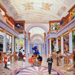 Gully : Keith, Pablo, René, Andy, Jean-Michel and the children meet Picasso, Buffet, Murakami, Combasn-, Warhol, Koons, Basquiat, Klein, Erro, Miro and Dali